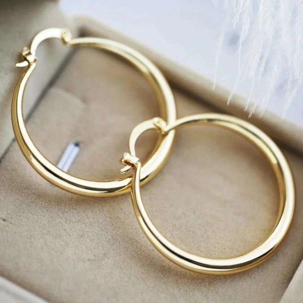 Pendientes de oro grandes