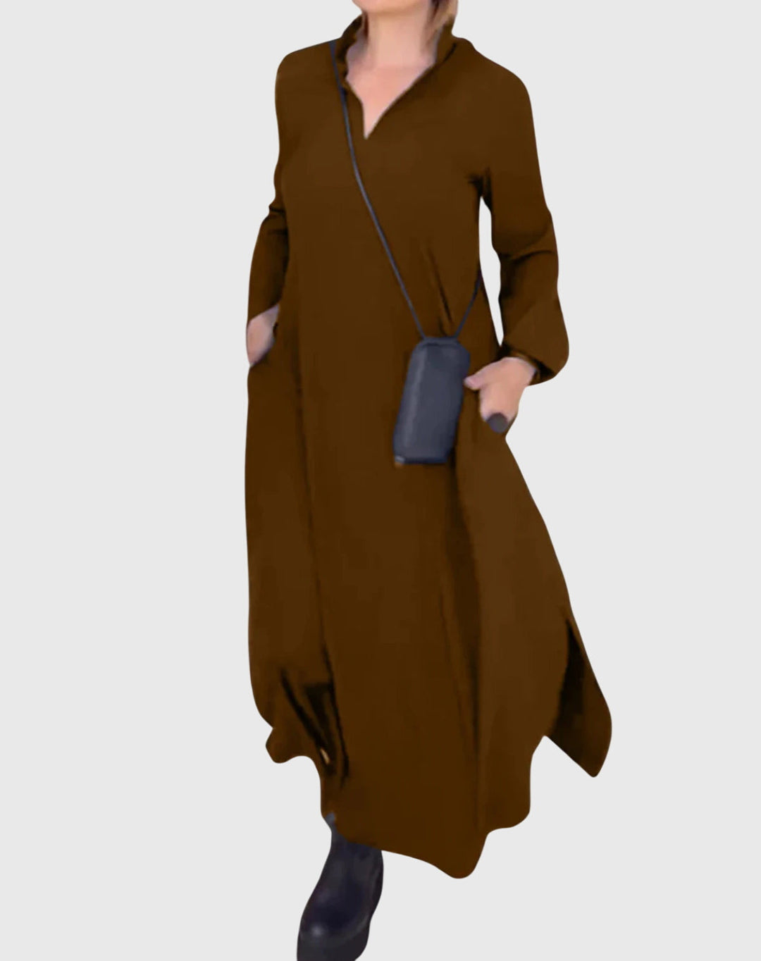 "Elena" | Vestido elegante de suave tela de terciopelo.