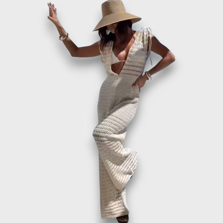 Eizlin – Mono de verano con detalles de macramé