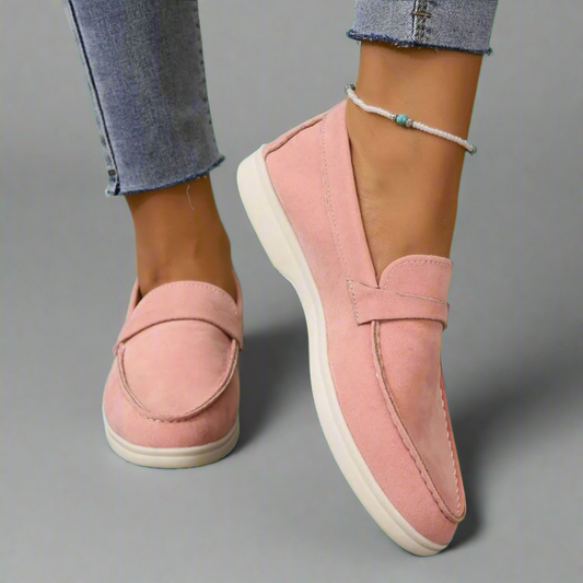 Hanna | Mocasines elegantes de cuero ante