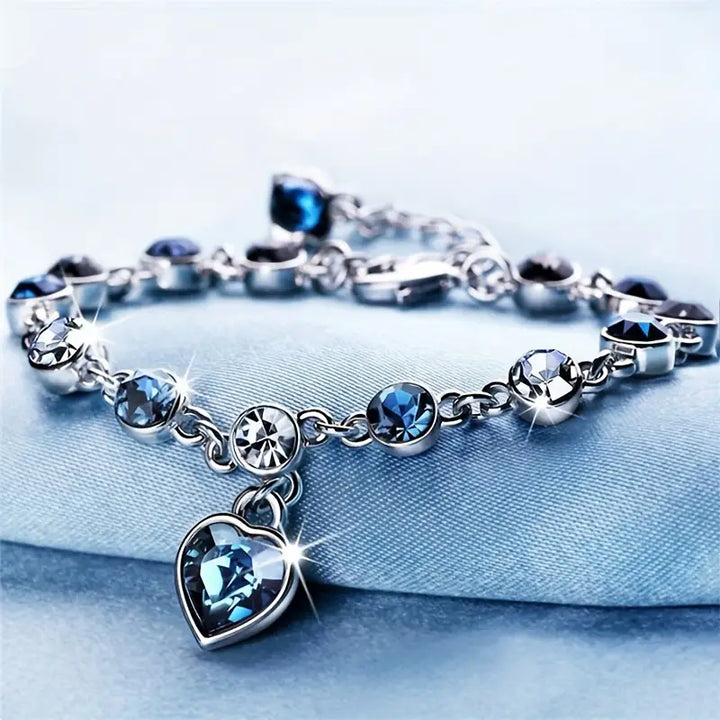 Pulsera Brillo Corazón del Océano