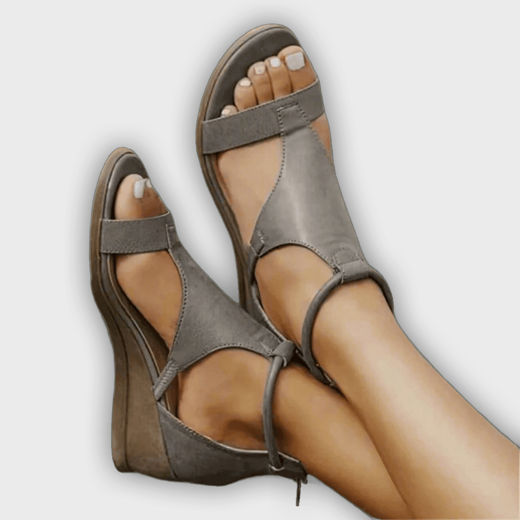 Sandalias ortopédicas de cuero para mujeres