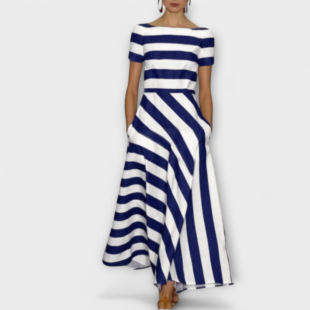 Vestido maxi a rayas para mujeres