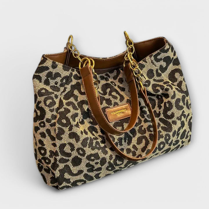 Bolso de lienzo con estampado de tigre - diseño moderno y comodidad diaria