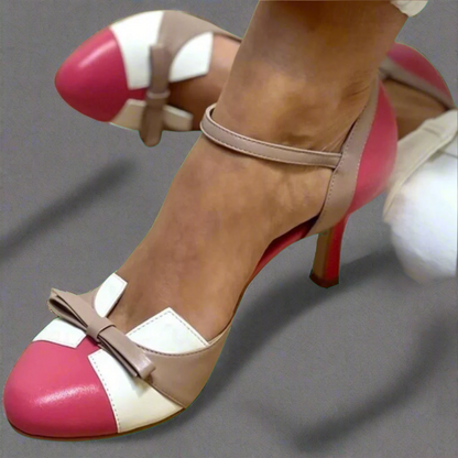 Belerusa | Sandalias coloridas con lazo y correas, con punta redonda