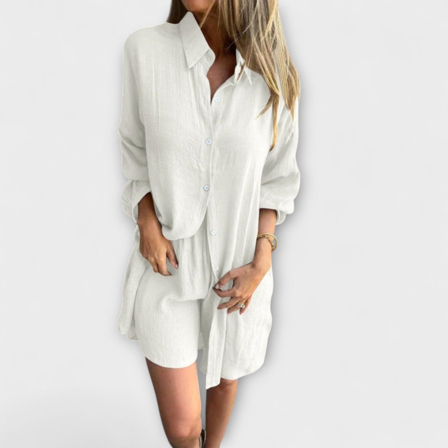 Serin – Conjunto de verano de dos piezas con camiseta oversized