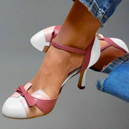 Belerusa | Sandalias coloridas con lazo y correas, con punta redonda
