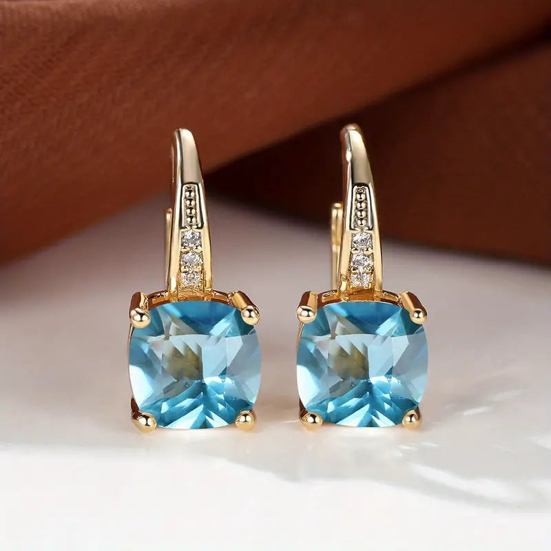 Pendientes de aro Mystic Stone | Oro