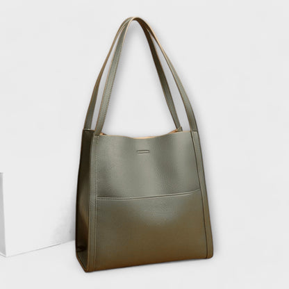 Bolso de cuero hecho a mano Laura - Bolso Tote clásico y cómodo