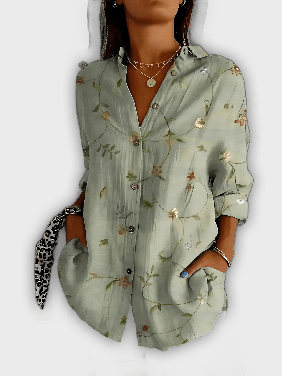 Camisa de flores elegante Ivy - Comodidad y estilo diario