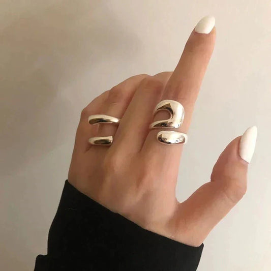 Anillo ajustable de acero inoxidable diseñado