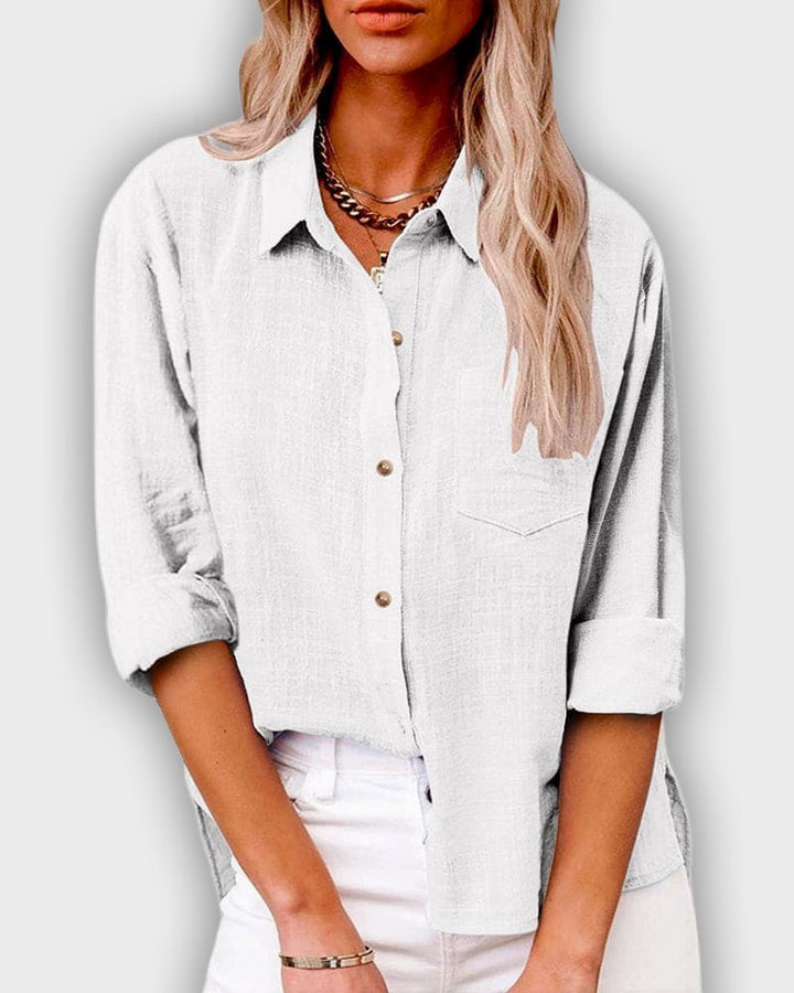 Camiseta de lycra para mujeres con mangas largas en color azul oscuro