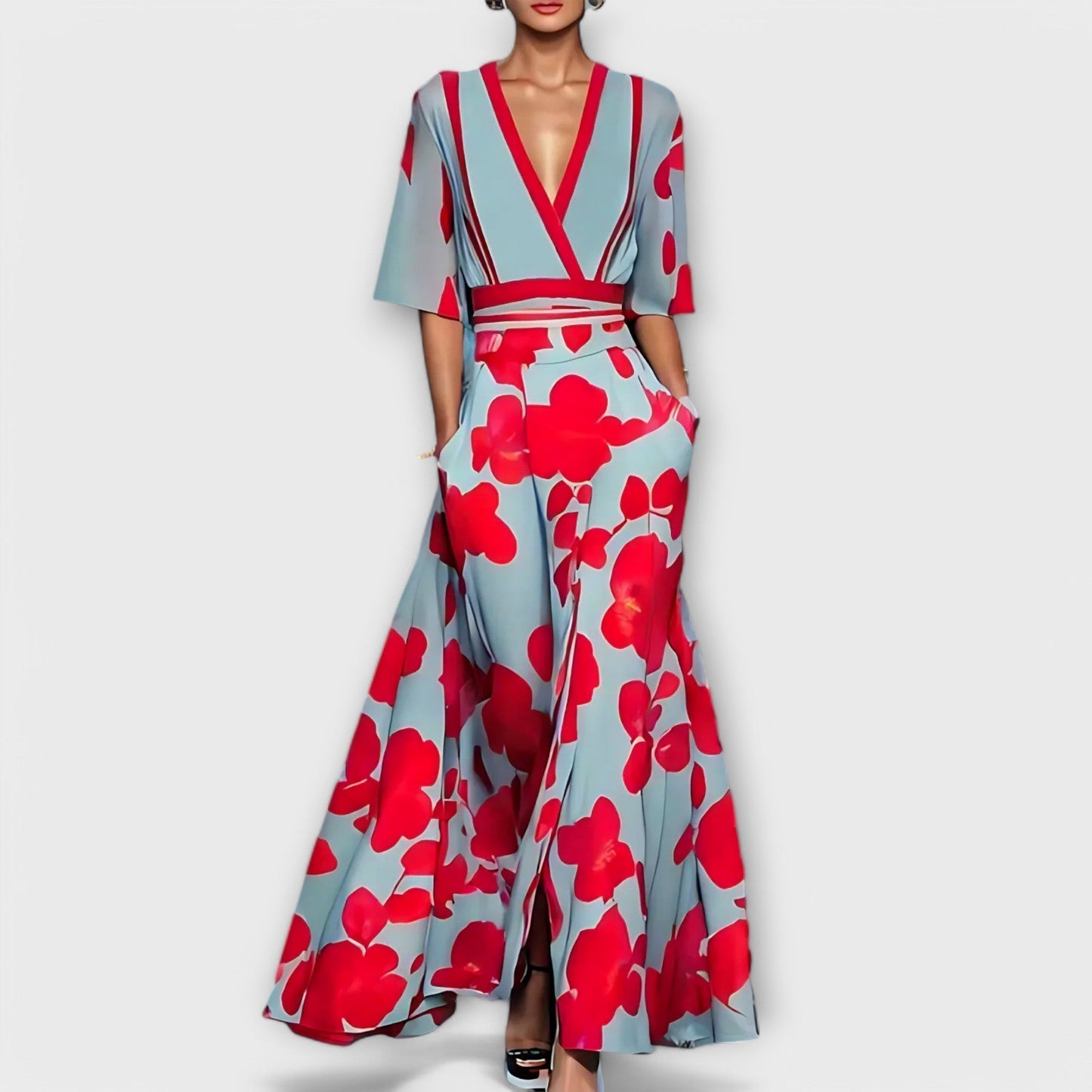 Vestido de flores elegante