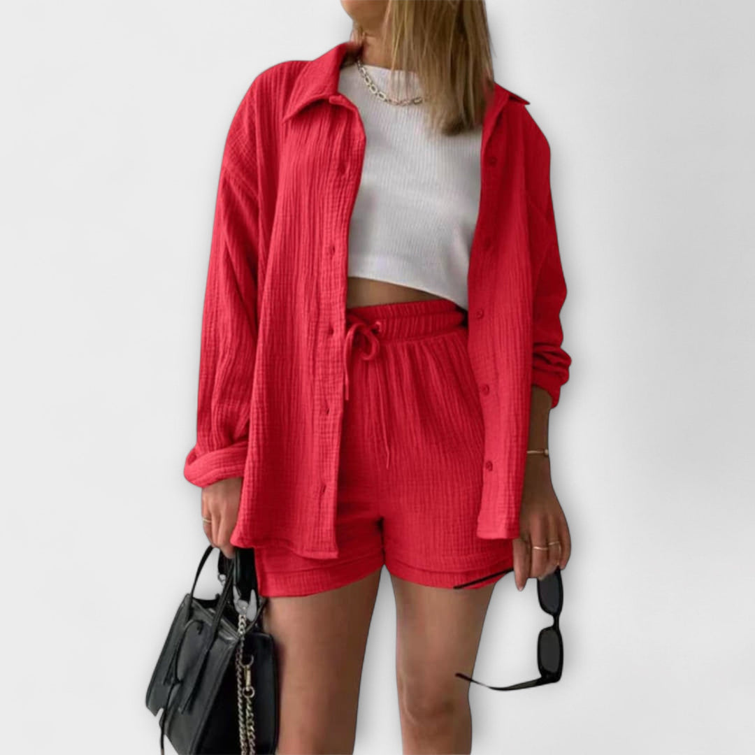 Johanna - Conjunto cómodo de 2 piezas