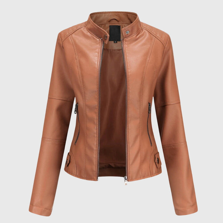 Giorgina™ - Chaqueta de Cuero Elegante para Mujeres