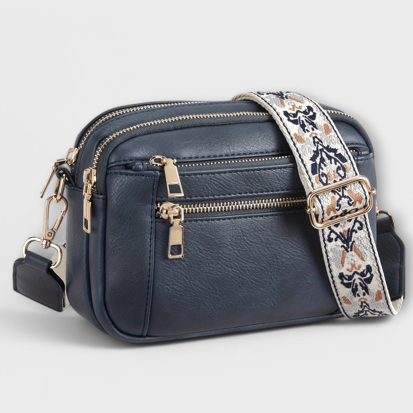 Bolso de mano retro de cuero vegetal para mujeres - Bolso Laura