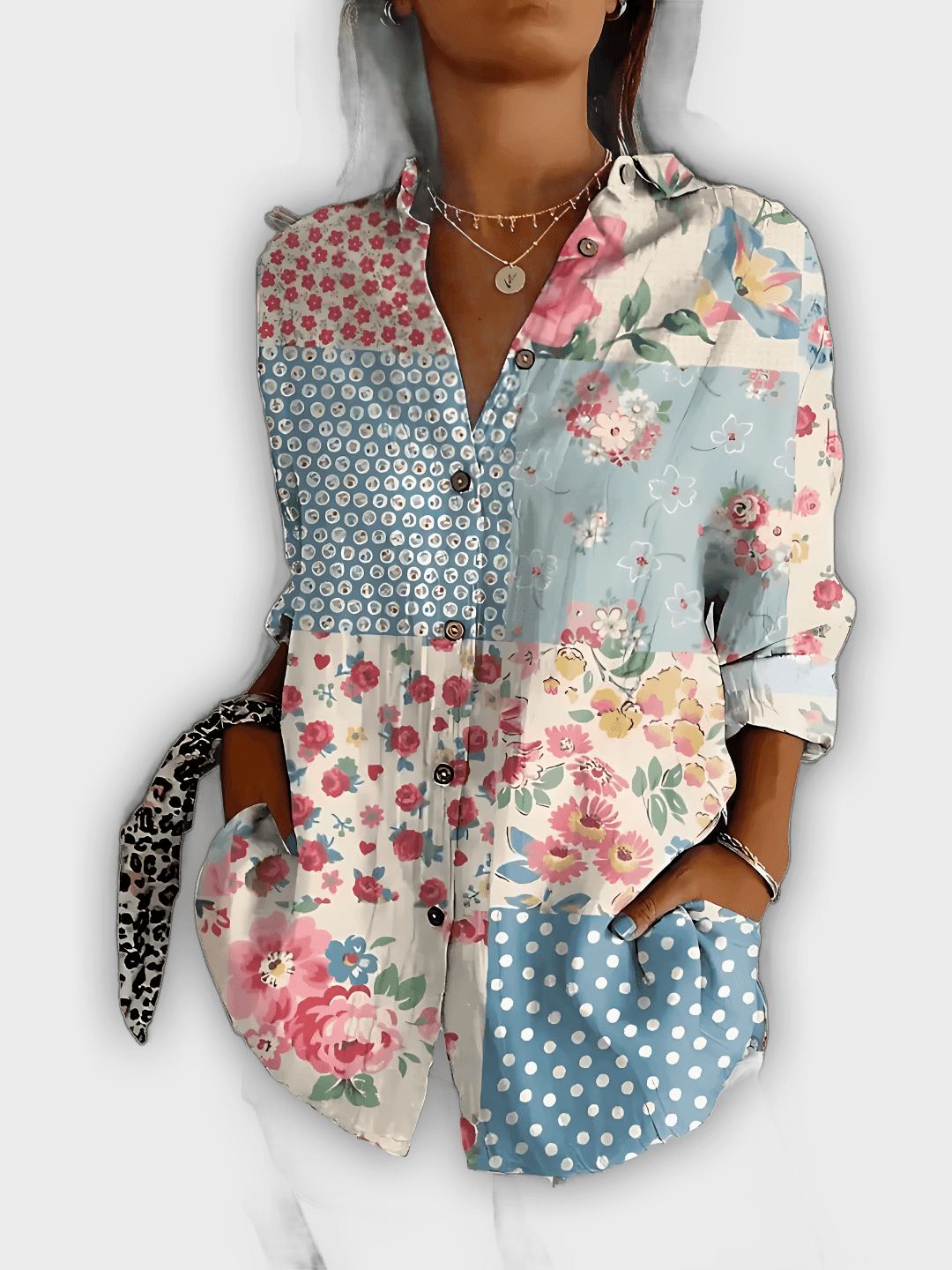 Camisa de flores elegante Ivy - Comodidad y estilo diario
