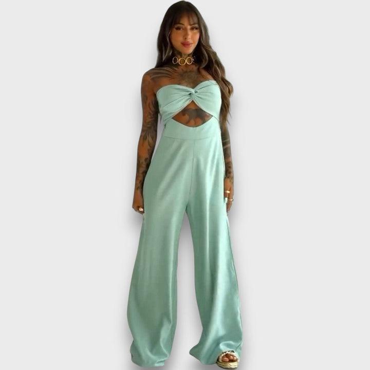 Saloma – Vestido jumpsuit con corte y detalle en la parte posterior