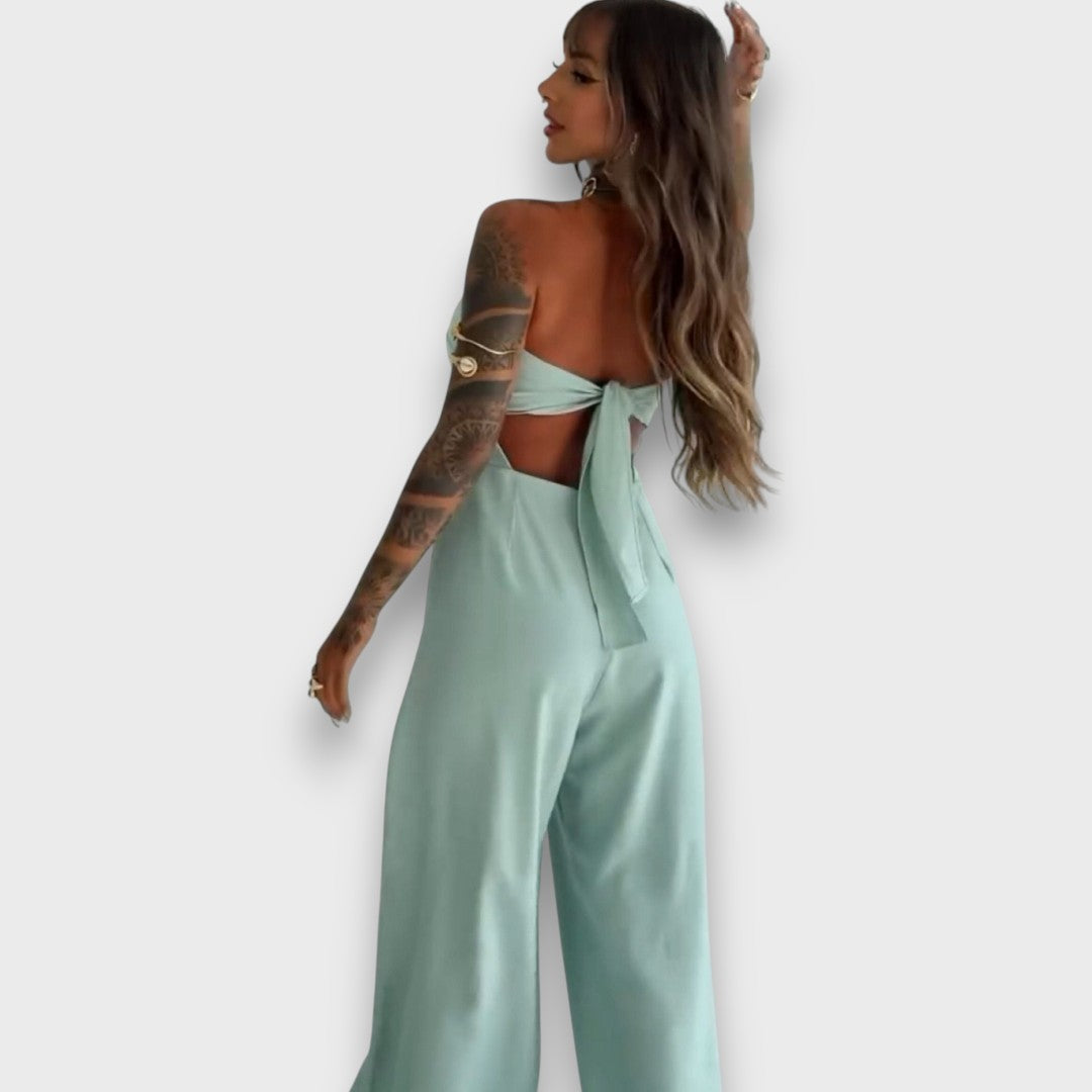 Saloma – Vestido jumpsuit con corte y detalle en la parte posterior