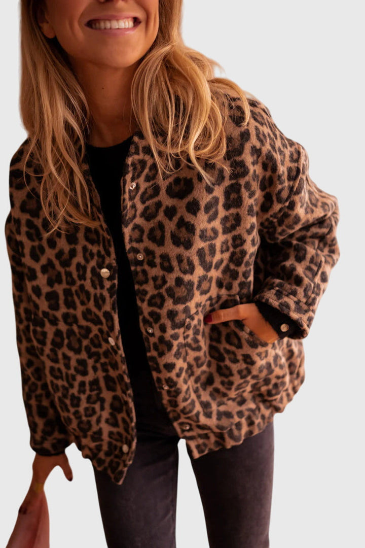 Elodie | Chaqueta de Estampado de Leopardo Elegante