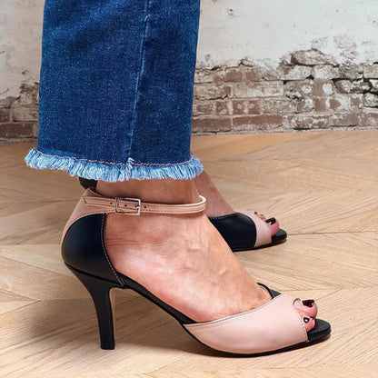 Nuarla™ | Zapatos de tacón medio con correa en el tobillo