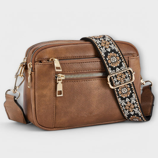 Bolso de mano retro de cuero vegetal para mujeres - Bolso Laura