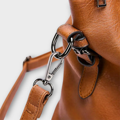 Bolso de hombro elegante de cuero suizo de lujo
