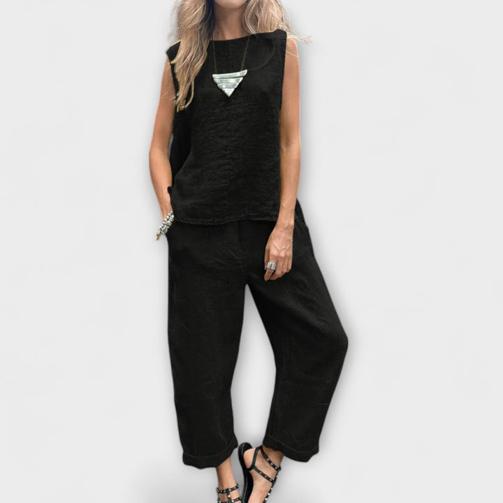 Zarela – Conjunto de verano en tono lima vibrante