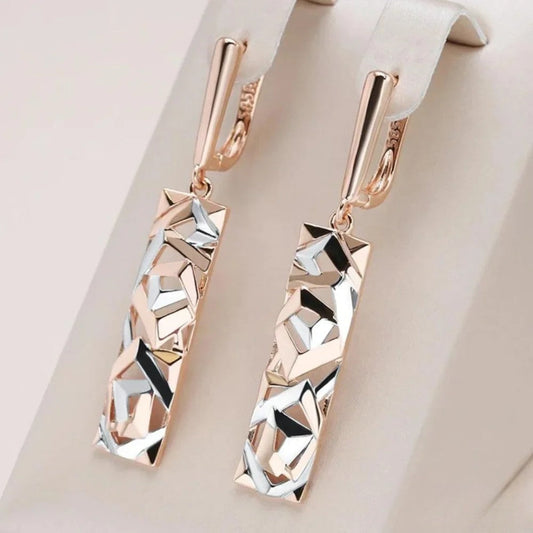 Pendientes elegantes en forma de rectángulo - Colección Laura