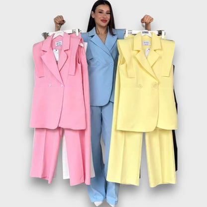 Olanda – Conjunto con blazer oversize y pantalones anchos