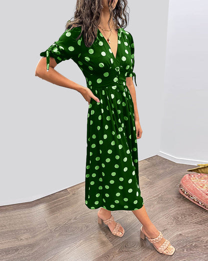 Monique™ | Vestido elegante con lunares