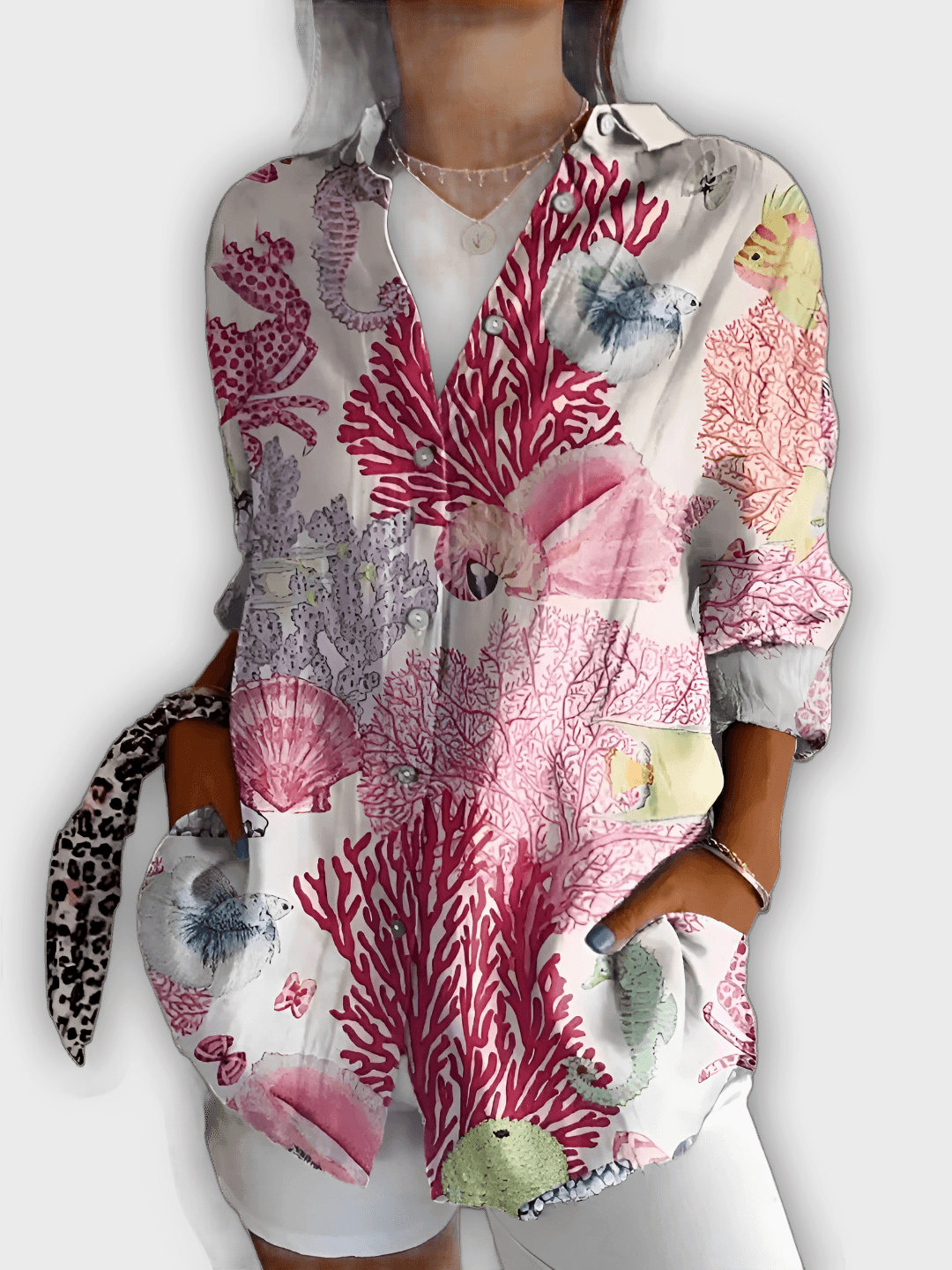 Camisa de flores elegante Ivy - Comodidad y estilo diario