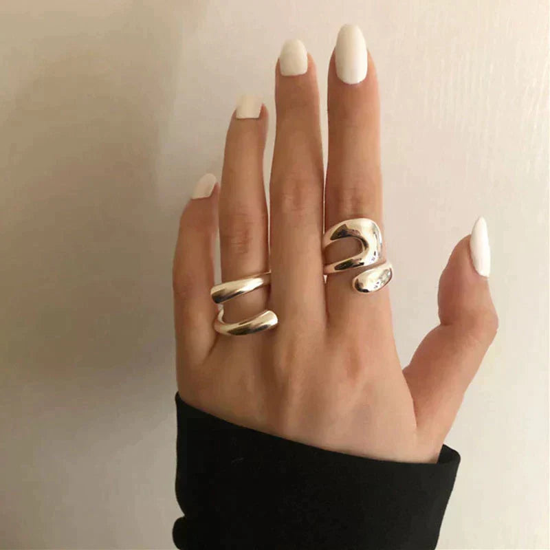Anillo ajustable de acero inoxidable diseñado