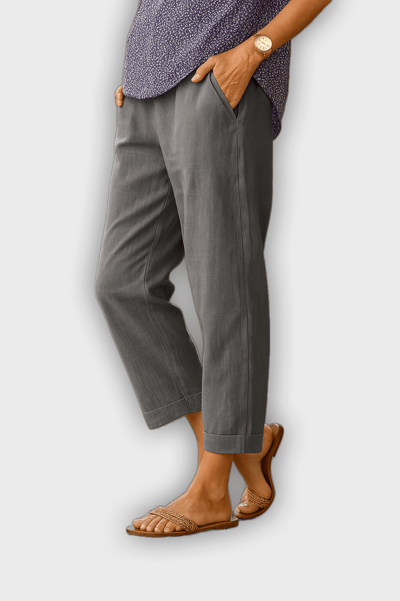 Pantalones de verano BRIGIDA de lino y algodón