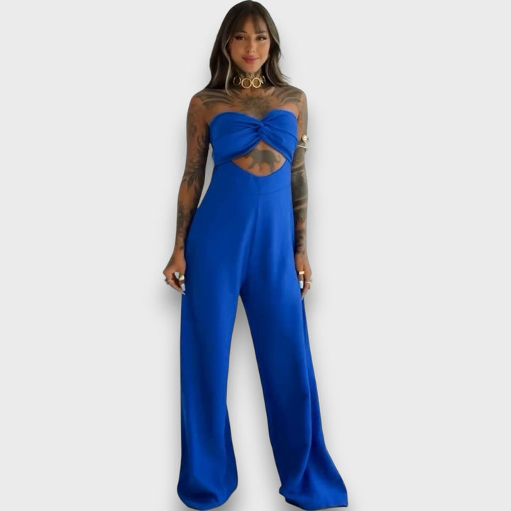 Saloma – Vestido jumpsuit con corte y detalle en la parte posterior