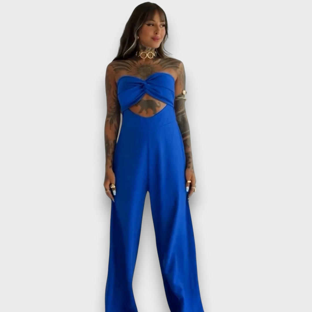 Saloma – Vestido jumpsuit con corte y detalle en la parte posterior