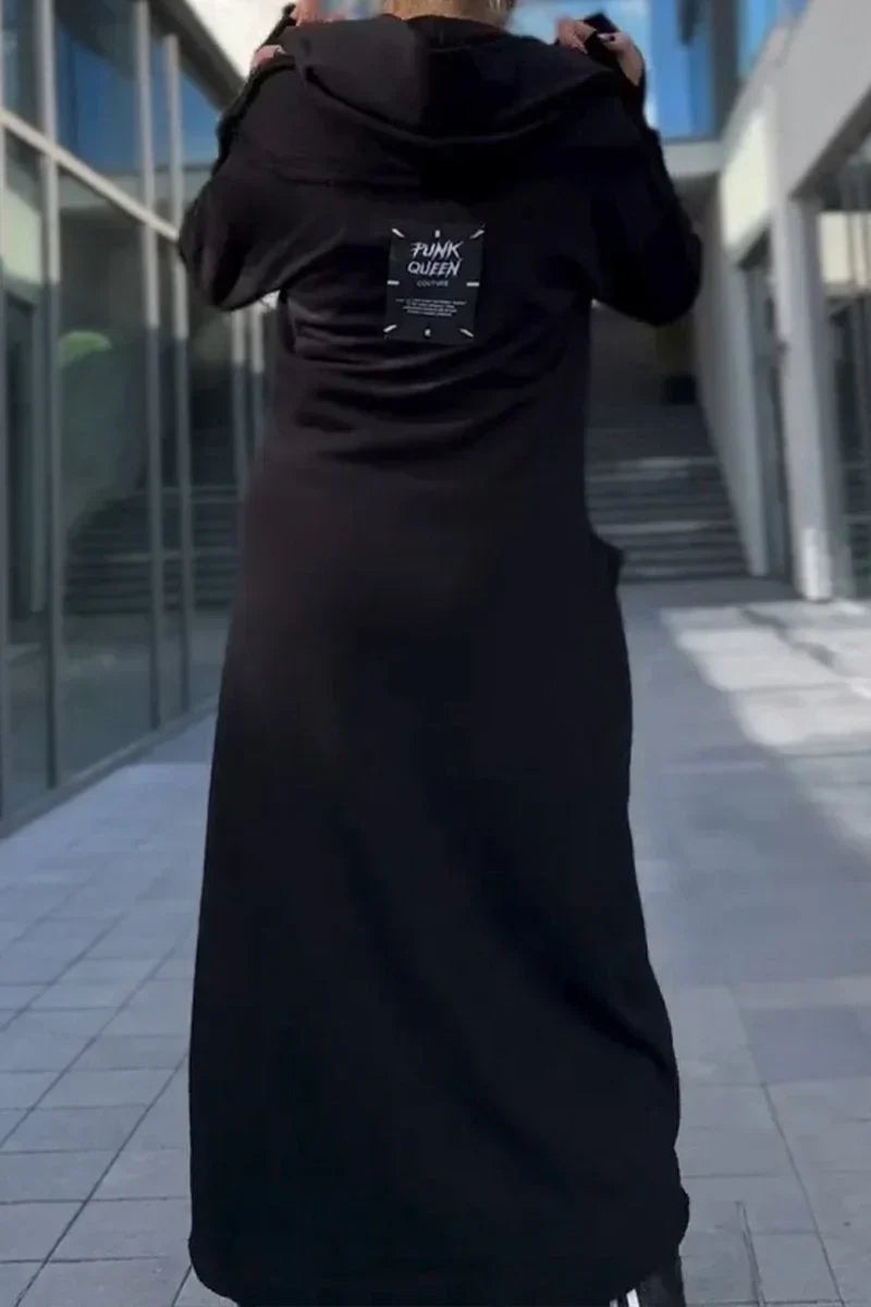 MARIE™ | SUDADERA LARGA CON CREMALLERA Y CAPUCHA HECHA DE TEJIDOS LIGEROS Y TRANSPIRABLES