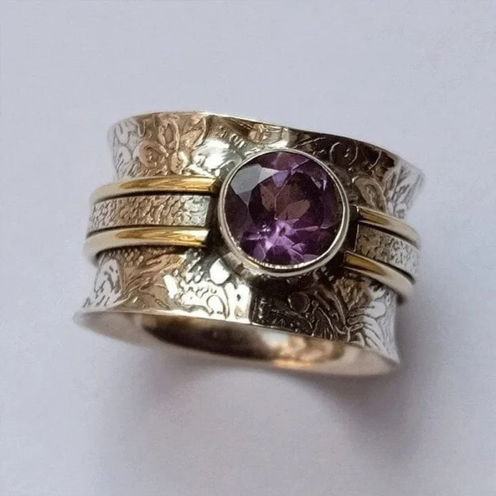 Anillo de meditación cristalino bohemio