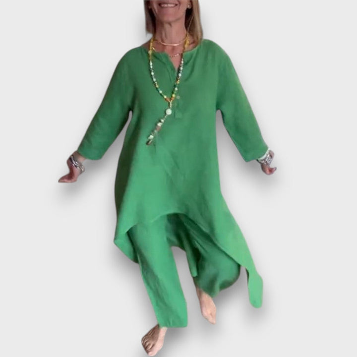 Mirala – Conjunto de verano con un toque asimétrico