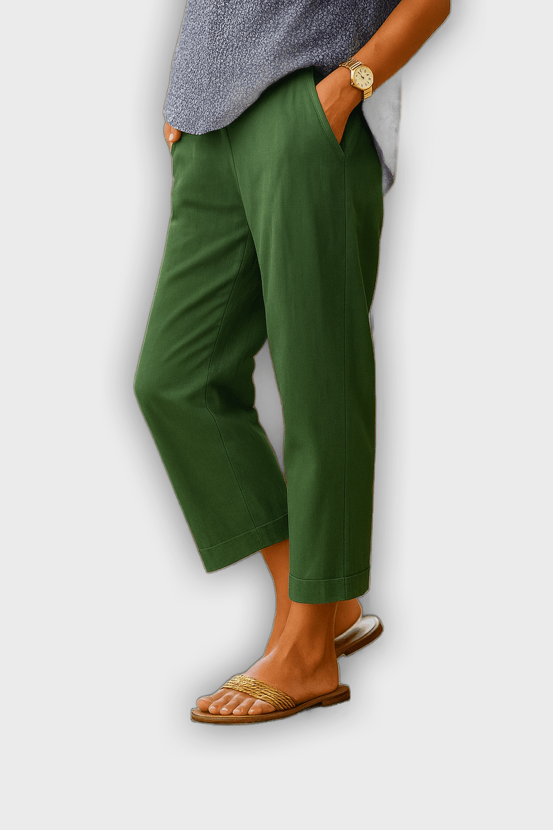 Pantalones de verano BRIGIDA de lino y algodón