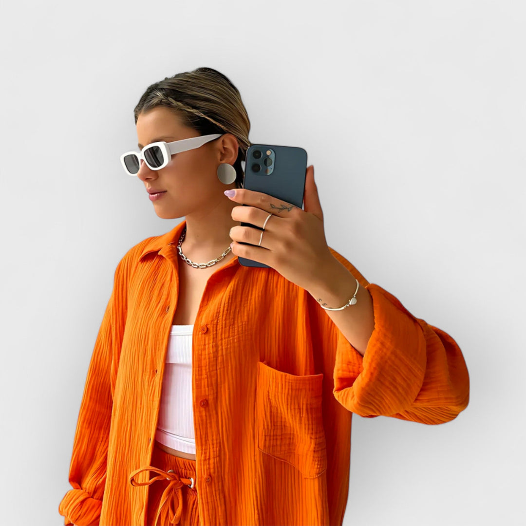 Conjunto de verano con camiseta y pantalones cortos