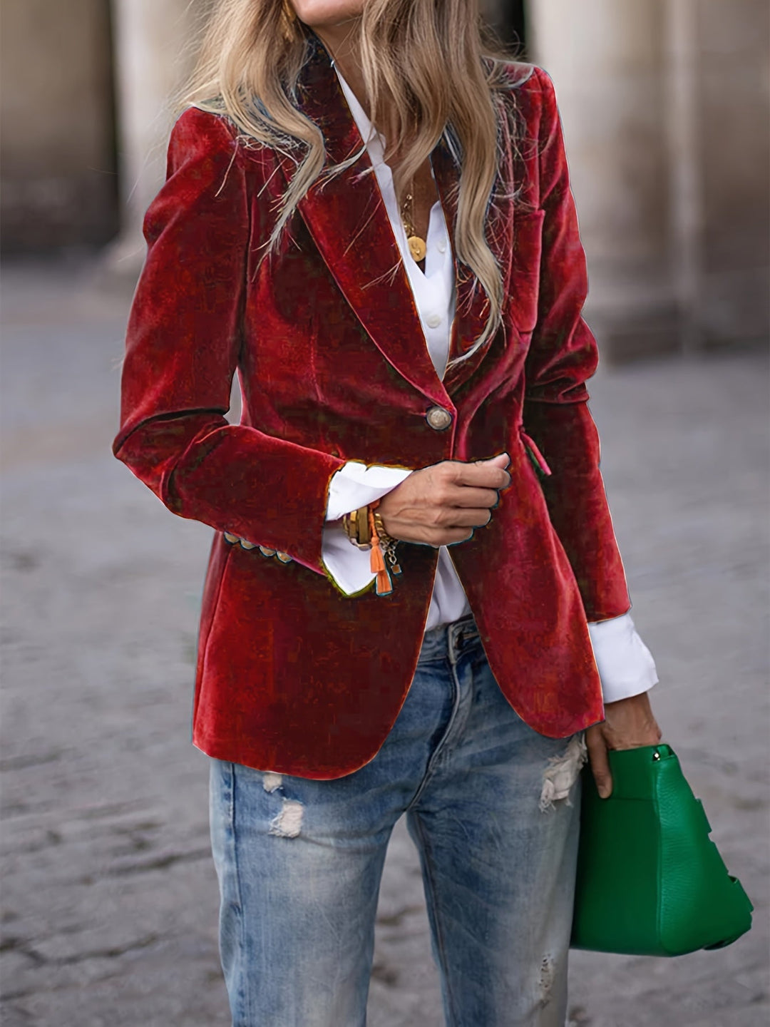 MARNIE™| BLAZER DE VELVET A MEDIDA