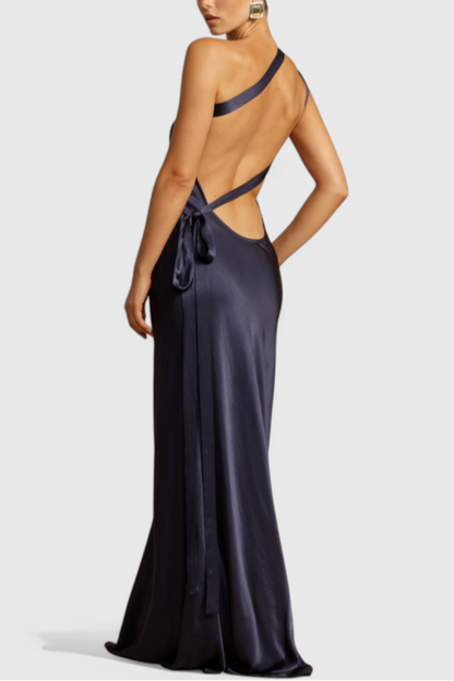 Vestidos maxi con tirantes diagonales y espalda descubierta