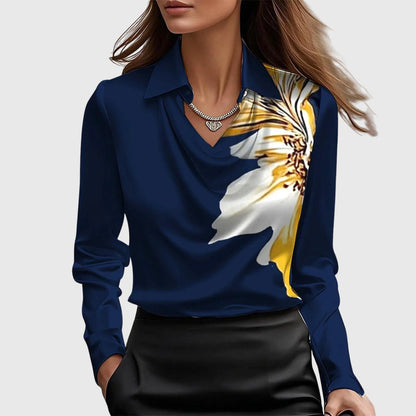 Brooklyn – Camisa elegante de tela de satén brillante