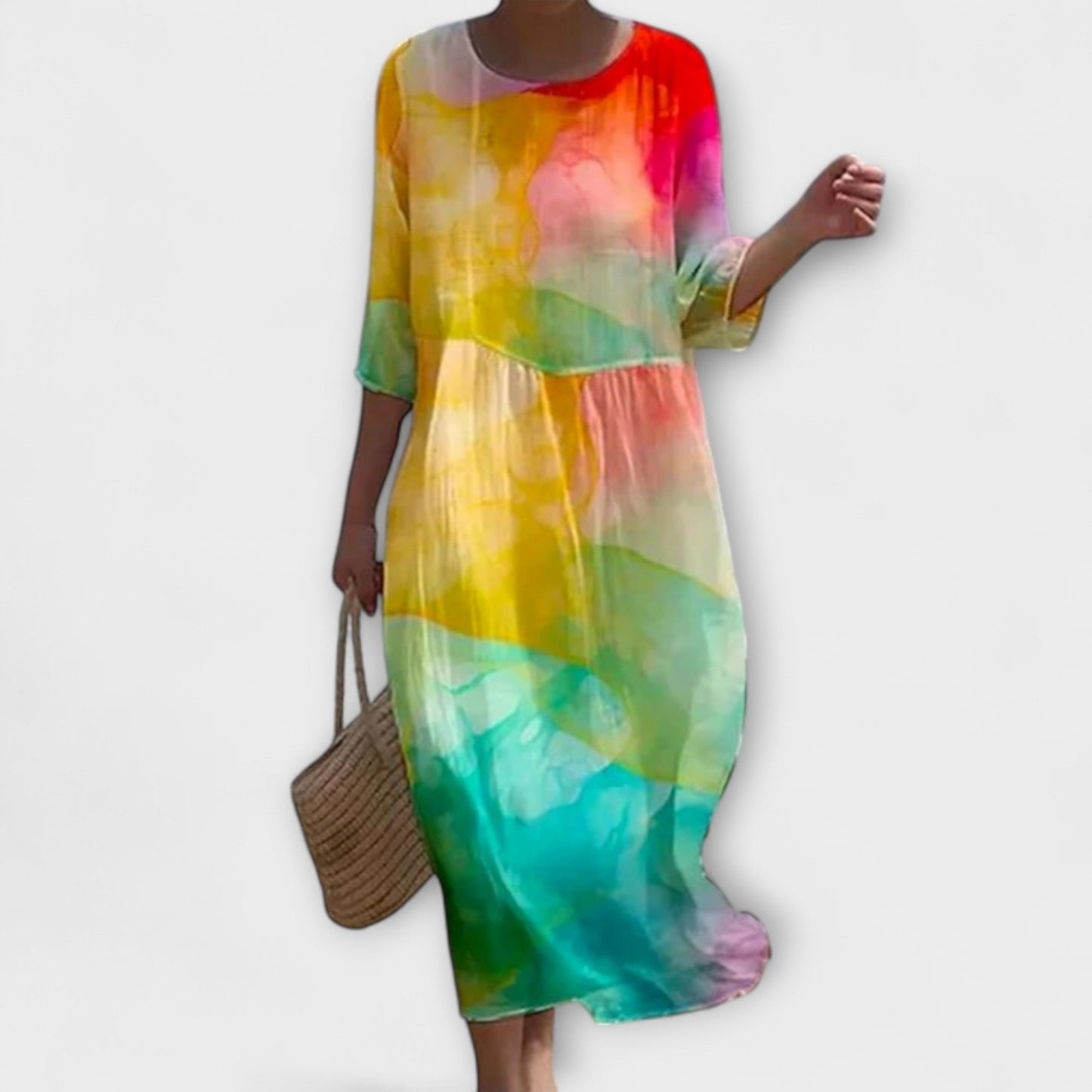 Vestido maxi floral elegante Miranda - Renueva tu armario