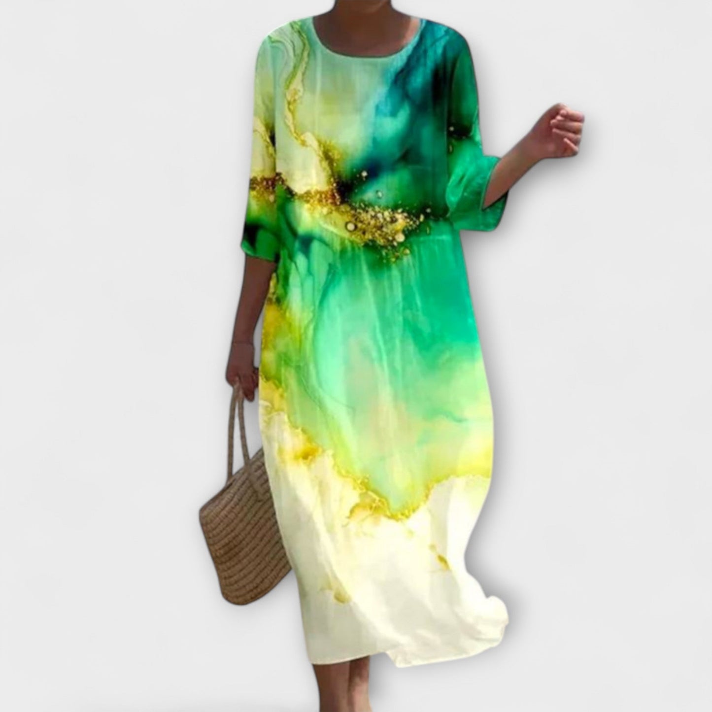Vestido maxi floral elegante Miranda - Renueva tu armario