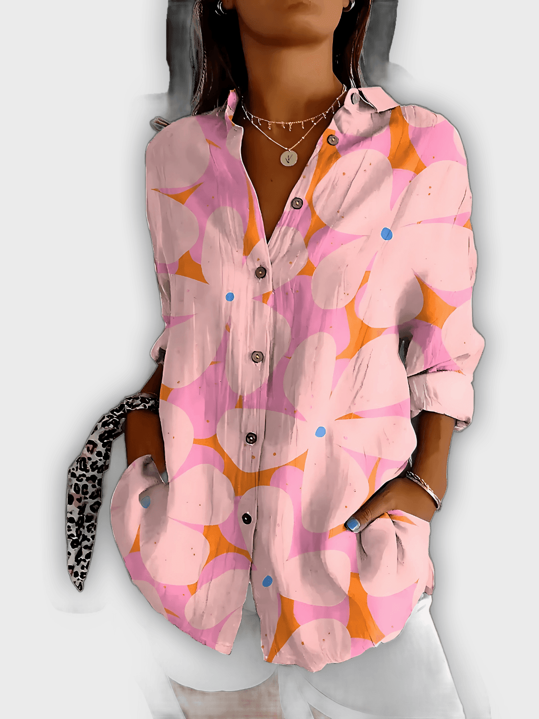 Camisa de flores elegante Ivy - Comodidad y estilo diario