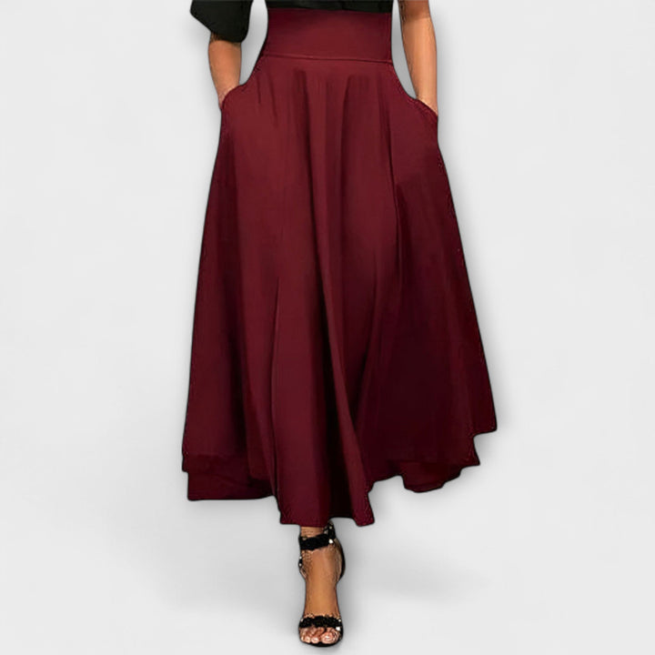 Falda maxi elegante de diseño chic