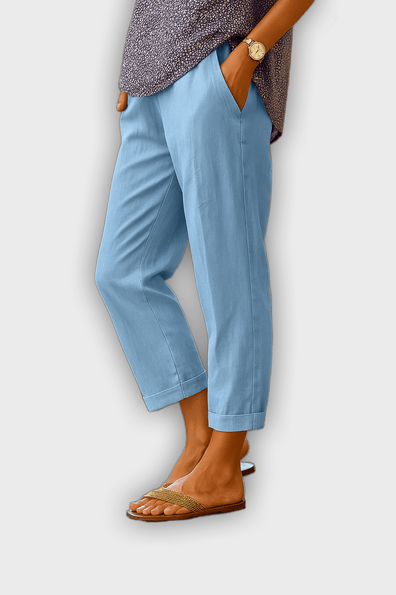 Pantalones de verano BRIGIDA de lino y algodón