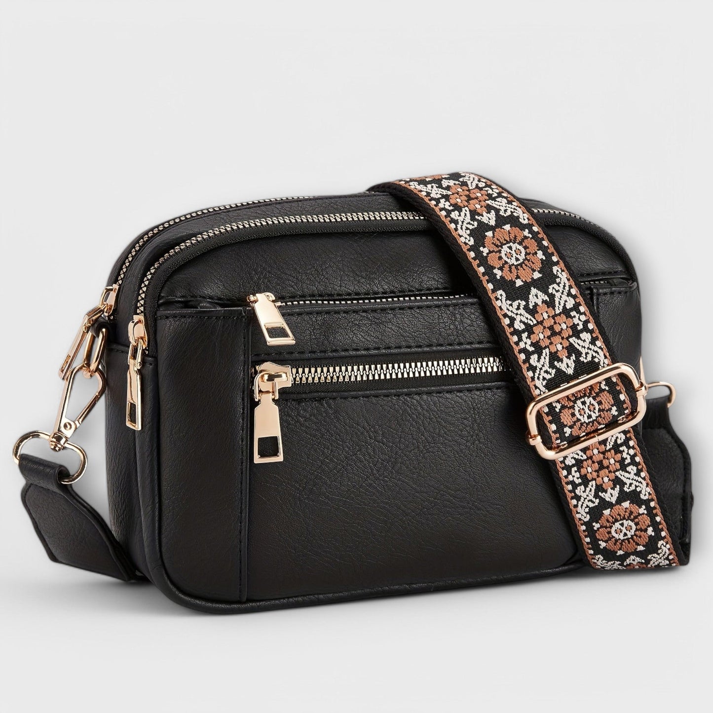 Bolso de mano retro de cuero vegetal para mujeres - Bolso Laura